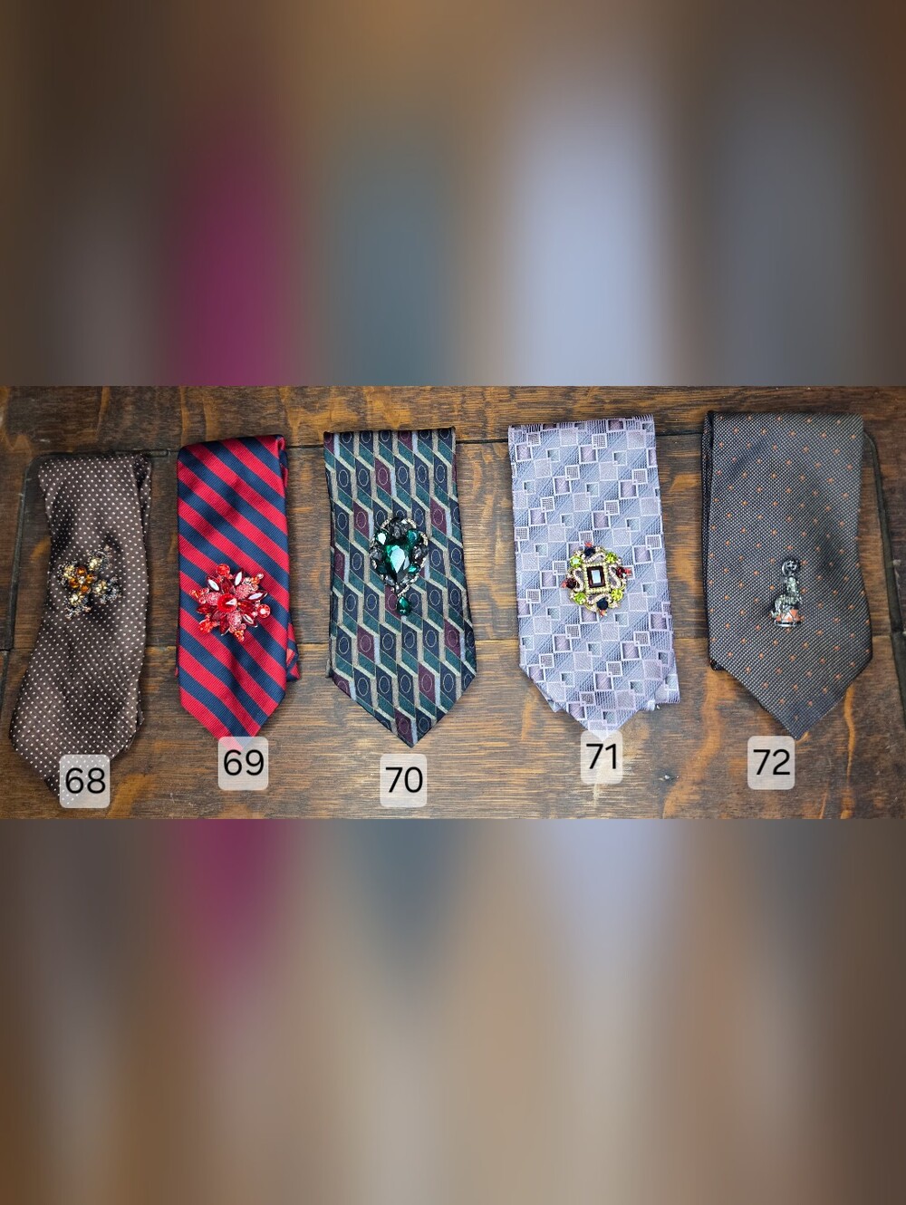 MADE TO ORDER Ladies Custom Ties Upcycled From Mens Ties - Picture 16 of 16